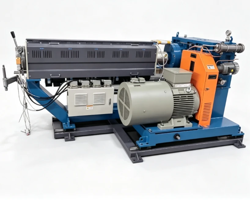 Equipamento de extrusão de cabos de energia elétrica